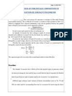 Theory: Determination of Percentage Composition of Sugar Solution by Oswald'S Viscometer