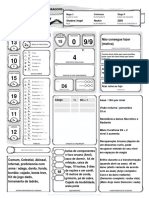 Ficha Oficial DD 5E Editavel em Negrito