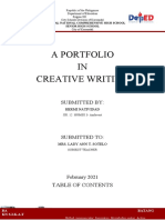 A Portfolio IN Creative Writing: Submitted by