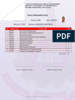 Course Registration Form