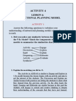 Activity 4: Lesson 6: Instructional Planning Model