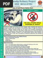 HSE Alert-38 Mobile Phone Safety 14. 03. 13