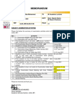 Memo Final Examination Activities For Jan 2021 Semester