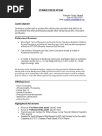 Curriculum Vitae: Career Objective