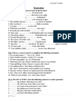 Exercises: Ex1. Give The Correct Form of Verbs in The Brackets