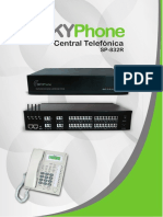 Brochure Central Telefonica Skyphone Modelo SP-832R