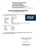 Surat Keterangan Kematian THN Berlalu