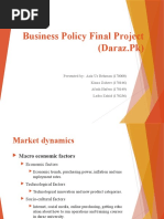 Business Policy Final Project (Daraz - PK)