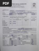 Pre-Employment Medical Examination