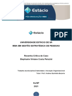 Resenha Crítica de Caso - Criatividade e Inovação Organizacional - Passei Direto