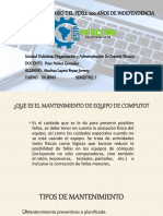 Mantenimiento de Equipo de Computo