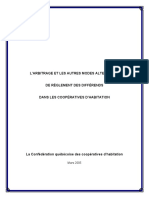 Rapport Sur Les Modes Alternatifs de Règlement Des Différends