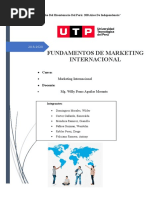 Trabajo de Investigacion Final - Fundamentos de Marketing Internacional