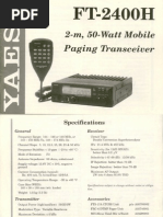 FT-2400H Instruction Manual