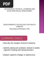 Adolescence: Physical, Cognitive and Socio-Emotional Development