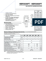 MBR3030PT - MBR3060PT: 30A Schottky Barrier Rectifier