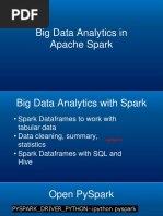 Big Data Analytics in Apache Spark