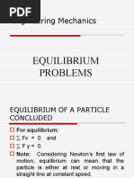 Engineering Mechanics: Equilibrium Problems