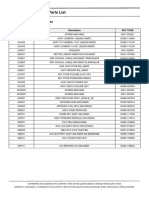 Exploded View and Parts List