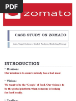 Case Study On Zomato: Intro, Target Audience, Market Analysis, Marketing Strategy