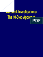 Outbreak Investigations: The 10-Step Approach