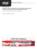 Prediction of Flexural Strength of Natural Pozzolana and Limestone Blended Concrete Using Machine Learning Based Models