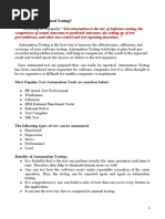 Comparison of Actual Outcomes To Predicted Outcomes, The Setting Up of Test Preconditions, and Other Test Control and Test Reporting Functions. "