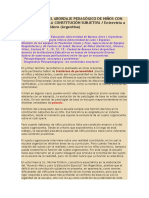 Aportes para El Abordaje Pedagógico de Niño S Con Problemas en La Constitución Subjetiva