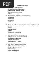 Examen Sistema Oseo