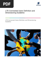 LTE Connected Users Dimensioning Guideline