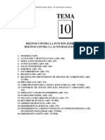 Tema 10 Delitos Contra La Funcion Judicial