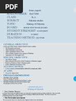 Name: Rollnumber: Class: Subject: Topic: Board: Student Strenght: Duration: Teaching Method