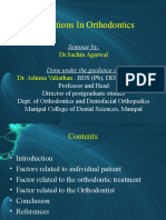 Limatations in Orthodontics