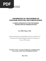 Chi Le - Doctoral Thesis - GRAMMATICAL METAPHOR IN ENGLISH OFFICIAL DOCUMENTATION