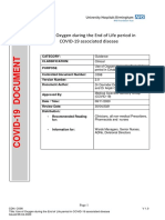 Use of Oxygen During The End of Life Period in COVID-19 Associated Disease