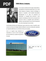 Análisis FODA de La Empresa FORD Motors Company