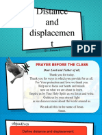 Distance and Displacement