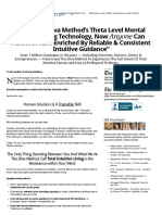 Theta Level Mental Programming by Silva Intuition System