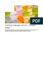 Teaching Language Learners - Amanda Weber