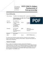 S21 STEN-2900 (91) Course Outline - LEE - Final