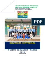 Reglamento Institucional Iesp Fajam - 2019