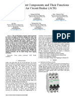 Study of Different Components and Their Functions of An Air Circuit Braker (ACB)