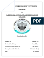 Chanakya National Law University: "Additional Duty Drawback Under Custom ACT, 1962"