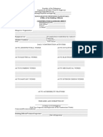 Construction of Logbook For Occupancy 1