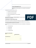 Define Screen Layout at Document Level: Combination of Field Selection Keys