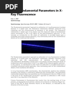 Basic Fundamental Parameters in XRF