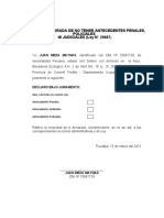 Declaracion Jurada Antecedentes Penales