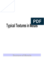 Typical Texture in Metals