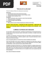 MATERIAL 1. Ficha de Trabajo Historia de La Salvación