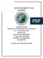 Microbiology Lab Report